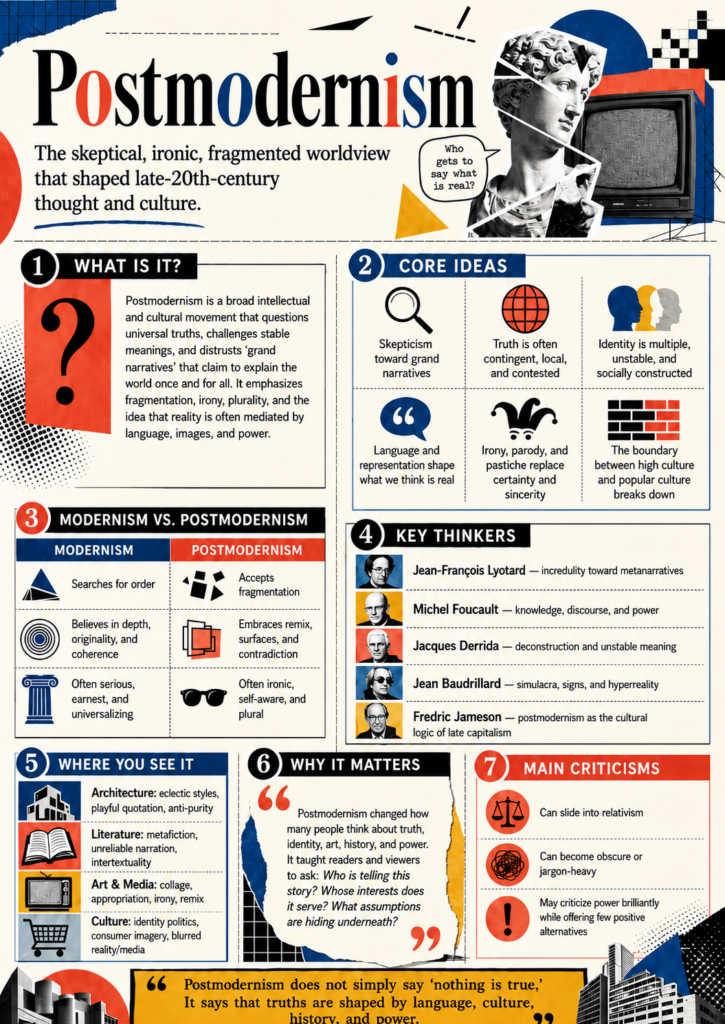 Post-Modernism 1 Page Explainer